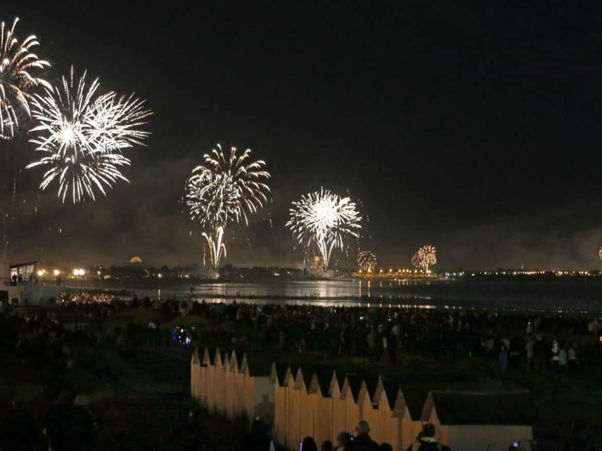 feu d’artifice à Ouistreham