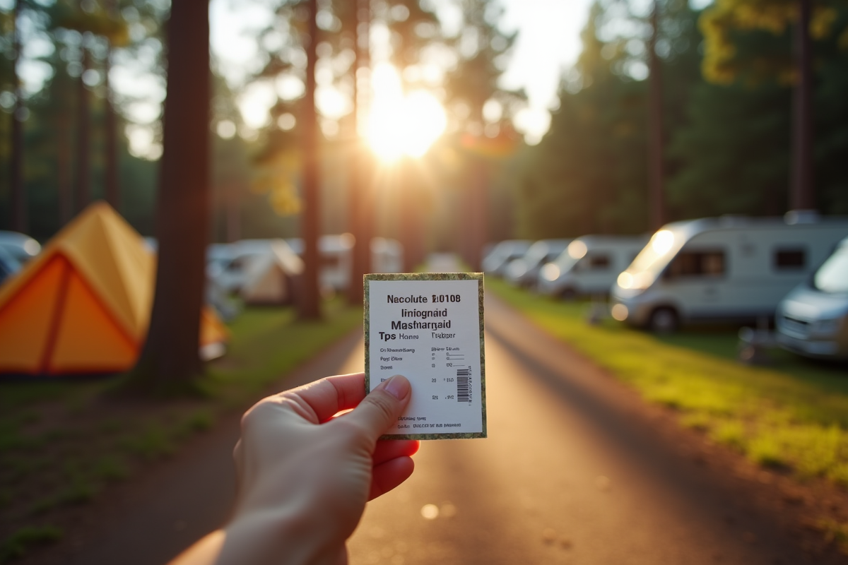 entrée camping